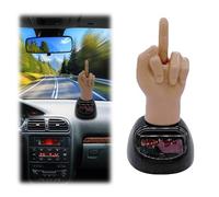 Solar Finger Jiggle Car Decorations Creative Cartoon Car Ornaments Gift Toys Car Ornaments For Dashboard Thanksgiving April Fool's Day Birthday Gifts For Him (Natural Color)