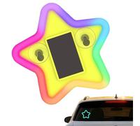 Solar Five-pointed Star Light for Car | Wireless Five-pointed Star Solar-Powered Sensor Control Decor | Cars Night Light - for Women Men Exterior Dashboard Trunk Backseat Night Driving Party Wedding B