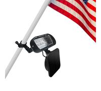 Solar Flag Light 2 in 1 Flagpole Solar Light Fits 1” to 1 ¼” in Dia Flag Pole Brightest 4 LED Flag Lights Outdoor Waterproof Dusk to Dawn