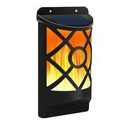 Solar Flame Light,Solar Wall Lights,LED Street Lights with Flickering Flame,66 LED Waterproof Outdoor Solar Lamp for Garden, Landscape, Halloween Pathway, Patio, Balcony Deck Yard