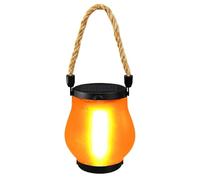 Solar Flame Lights, Flickering Led, Solar-Powered Garden Lantern, Rechargeable Hanging Rope Lamp for Outdoor Yard, Patio, Camping, Walls, Long-Lasting Performance Year-Round