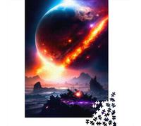 Solar Flare Burst 1000-Piece Puzzle for Adults, 52x38cm/1000pcs, Low-dust Card Pieces for Tidy Sorting; for Progress Whenever Time Allows