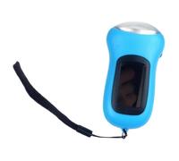 Solar Flashlight, ABS Hand Crank Flashlight with 3 LED Lights, Hangable Emergency Supplies for Outdoor