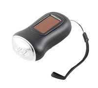 Solar Flashlight - Emergencyy Response Waterproof LED Solar Flashlight | HandCrank Power Generation Wind Up Torch for Cycling, Camping, PowerOutage, and Disaster Prevention