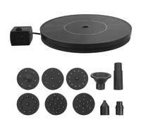 Solar Floating Fountain Pump 1.7w 7v Plastic Black for Ponds
