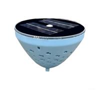 Solar Floating Pool Lights with Dynamic Fish Projection - IP44 Waterproof LED for Above Ground Pools, Ponds, Hot Tubs - Auto On/Off Night Decor Blue 13cm