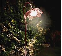 Solar Flower Stake Light LED Garden Lights Outdoor Patio Lighting Crackle Ball
