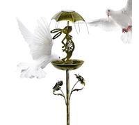 Solar for Birds, Outdoor Yard Decoration with Bird Power Function and LED Lighting, Cute Rabbit Design for Macaws, Parrots, Budgies, Budgies, Parakeets, Parakeets, Conures, Ca