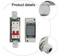 Solar For PV Battery for Combiner Box with Junction Box and Circuit Breaker, Overload and Short Circuit Protection, Waterproof IP65, Suitable for DC Distribution Equipment (63A)