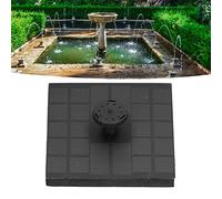 Solar Fountain 11cm Square, Floating Solar Panel Fountain Kit 30-60 cm Height Spray Automatic 150L/H Water Pump, for Pond Outdoor Waterscape Garden