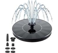 Solar Fountain 3.5w with 6 Nozzles, Solar-Powered Floating Fountain - Floating Solar Powered Water Pump for Bird Baths, Garden Ponds, Pools, Outdoor Decor - High-Efficiency Monocrystalline Panel (M)