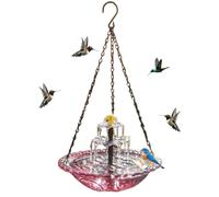 Solar Fountain Bird Bath Decorative Bird Bath Outdoor Hummingbird Bath Bowl for Garden Patio Backyard Front Garden Balcony Gardener Homeowners Animal Friends