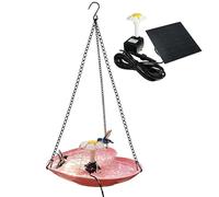 Solar Fountain for Bird Bath - Artistic Heart Shape Waterfall Feature for Garden, Balcony, and Courtyard, Perfect for Attracting Hummingbirds and Sparrows