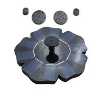 Solar Fountain for Bird Bath Flower-shaped Floating Water Tray