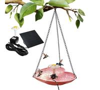 Solar Fountain for Bird Bath - Love Heart Shape with Solar Pump,Outside Bird Bath Water Drinker - for Balcony Handrails Terrace Pillars Patio Yard Balcony Hummingbird