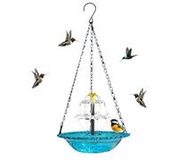 Solar Fountain for Bird Bath with Chain Hook Weatherproof Bowl