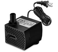 Solar Fountain Pump, 1.4W 190L/H Solar Pond Pump, Portable Floating Solar Powered Water Fountain Pump, Floating Fountain Pump for Garden, Pool, Pond, Aquarium, Fountain, with 6 Nozzles (Deep black)