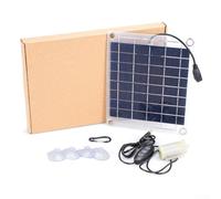 Solar Fountain Pump, 10W Solar Powered Water Pump Panel Kit Double-Sided Transparent for Pond, Fountain, BirdBath, Garden