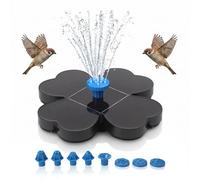 Solar Fountain Pump 3.5W Solar Fountain for Bird Bath with 8 Nozzles, Solar Powered Water Feature Floating Solar Power Fountain for Small Pond, Garden and Lawn