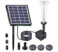 Solar Fountain Pump Outdoor Landscaping Water Pump Nozzle 160L/h Flow Rate Water Pump Nozzle Solar Garden Decoration