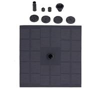 Solar Fountain Pump - Solar Powered Brushless Motor, Automatic Start with Multiple Nozzles for Bird Baths, Small Ponds, Fish Tanks and Oxygen Circulation
