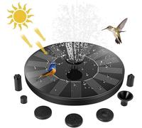Solar Fountain Pump,Solar Powered Water Features with 7 Nozzles for The Garden, Floating Pond Pump for Bird Bath,Pool, Patio,Pond and Fish Tank