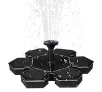 Solar Fountain Pump, Solar Water Fountain, Solar Powered Water with 4 Water Spray Mode for Garden, Floating Solar Pond Pump for Garden, Terrace or Bird Pond