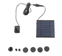 Solar Fountain Pump, Solar Water Fountain Water Heater Powered Pump with a Brushless Motor for Lower Energy Consumption for Instant Enjoyment in Your Garden