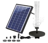 Solar Fountain Pumps 1.5W/5W Solar Power Water Pumps 150L/H Adjustable Sprayers Nozzle for Outdoor Pond Fountain Garden Pond Decors