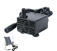 Solar Fountain Pumps,Solar Water Pumps, DC 12V Mini Solar Fountain Pumps, 300L/H Quiet Waterproof Water Feature Pumps, 3.9ft Spraying Distance for Aquarium, No Solar Panel