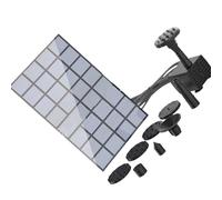 Solar Fountain Pumps with 6 Nozzles and Modifiable Base for Yard Application 160L Per Hour Capacity 150cm Rise Solar Spring with Nozzles