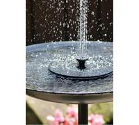 Solar Fountain - Six Spray Heads - Ideal for Bird Bath, Small Ponds