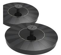 Solar Fountain, Solar Powered Bird Bath Fountain with 4 Nozzles 1.4W Solar Panel Kit Water Pump, Outdoor Watering Submersible Pump for Pond, Pool, Garden, Fish Tank