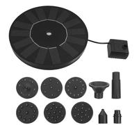 Solar Fountain Water Pump 1.7w 7v Black Plastic Automatic