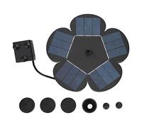 Solar Fountain with Blossom Design, 1.4W Solar Powered Water Pump, 6.3 Inch - Energy Saving, Fast Start Up, Easy Installation for Garden and Bird Bath