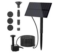 Solar Fountaine - Solar Water Fountain Pump | Solars Bird Bath Fountains | Square Fountain Pump for Garden | Solarr Powered Fountain Watering Pumps with 4 Nozzles P