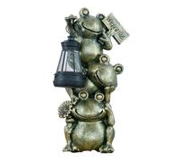 Solar Frog Light, Decorative Lantern Statue Path Lamp, Outdoor Waterproof Solar Yard Lighting Ornament, Garden Frog Figurine Glow Light, Patio Lawn Courtyard Decorative Lighting for Outdoor Use Usage