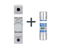 Solar fuse Holder DC Fuse 1000V 10A 15A 1500V 2A 10A 63A 40A 30A Photovoltaic Combiner Box Photovoltaic Protection(Fuse 15A DC1000V)