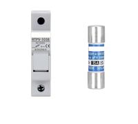 Solar fuse Holder DC Fuse 1000V 10A 15A 1500V 2A 10A 63A 40A 30A Photovoltaic Combiner Box Photovoltaic Protection(Fuse20A-fuse holder)