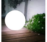 Green Blue Solar LED Light Garden Freestanding Lamp Ball Round White Multicolor (White 1 pcs - 20cm)