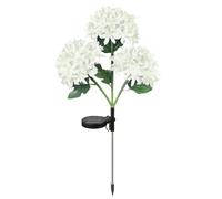 Solar Garden Blooms - Waterproof LED Flower, Light-Up Artificial Hydrangea, Decorative Yard Lamp, Energy-Efficient Plant Accent | Illuminated Lighting for Lawn, Patio, Backyard Landscaping, Festive