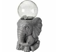 Solar Garden Elephant with solar Sphere Ornament -Elephant Orb Solar light