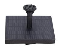 Solar Garden Fountain for Pool 11x11 cm Floating Water Feature with Nozzles Works with 7V Monocrystalline Pumps
