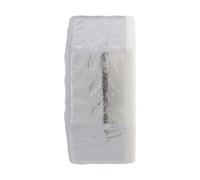 Solar Garden Lamp Hexagonal Pathway Brick - Imitation Glass Patio Landscape Light for Outdoor Ice Floor Tile (9.5 x 8 x 4 x 9.5 cm Weather-Resistant Plastic)(Cold White)