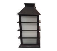 Solar Garden Lantern Decoration 12 Orange LED - 35cm by Bright Garden