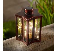 Smart Solar Firefly Star Lantern, Robert Dyas, Brown