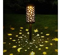 Solar Garden Light Outdoor Decorative Moon Star Solar Powered Landscape Lights Waterproof Hanging Path Light for Yard Driveway Lawn Walkway Patio Pathway