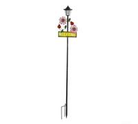 Solar Garden Light with Welcome Sign Iron Stake(C)