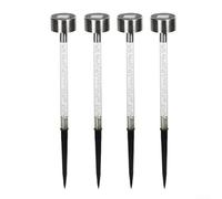 Solar Garden Lights 4Pcs Color Changing LED Stakes