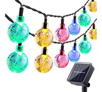 Solar Garden Lights Outdoor, 36ft 60 LED Solar String Lights Waterproof, Solar Powered Crystal Ball Indoor/Outdoor Fairy Lights Decorative for Garden, Patio, Yard, Parties (Multi-Color)